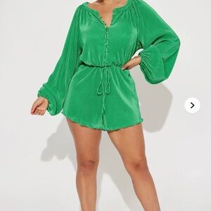 Fashion Nova Green Romper